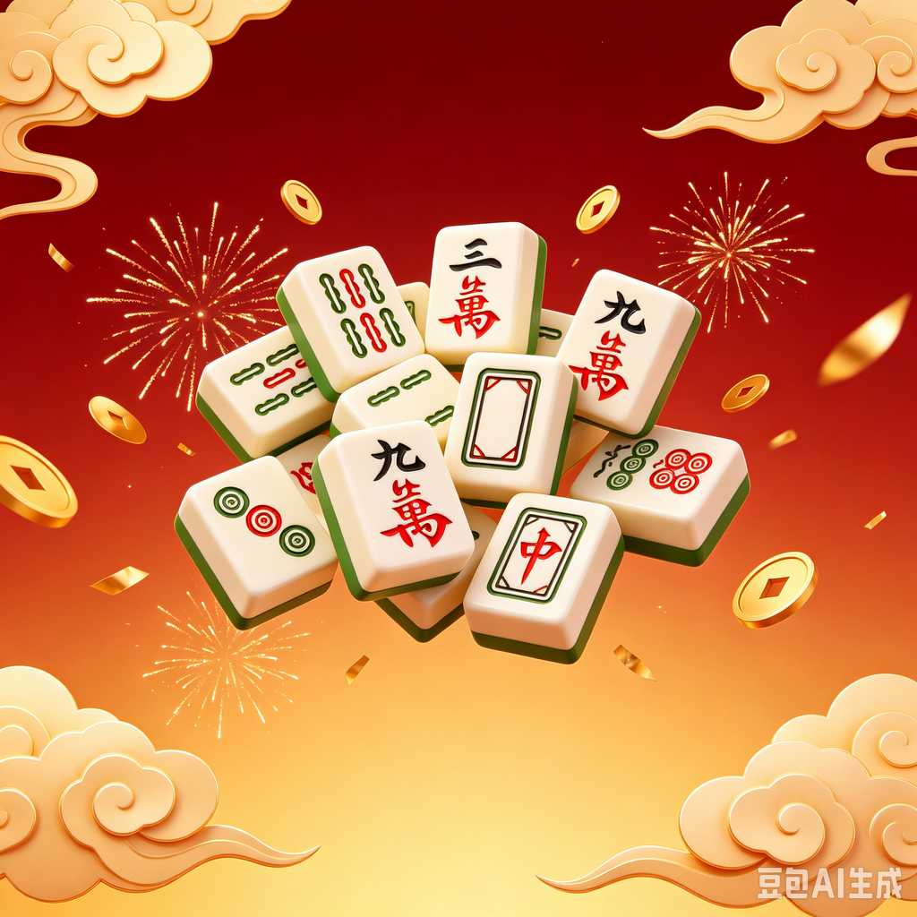 deep print mahjong set