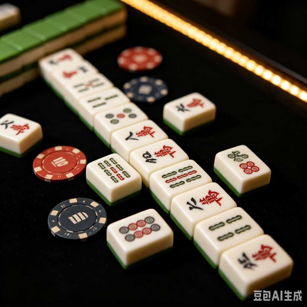 blue mahjong tiles